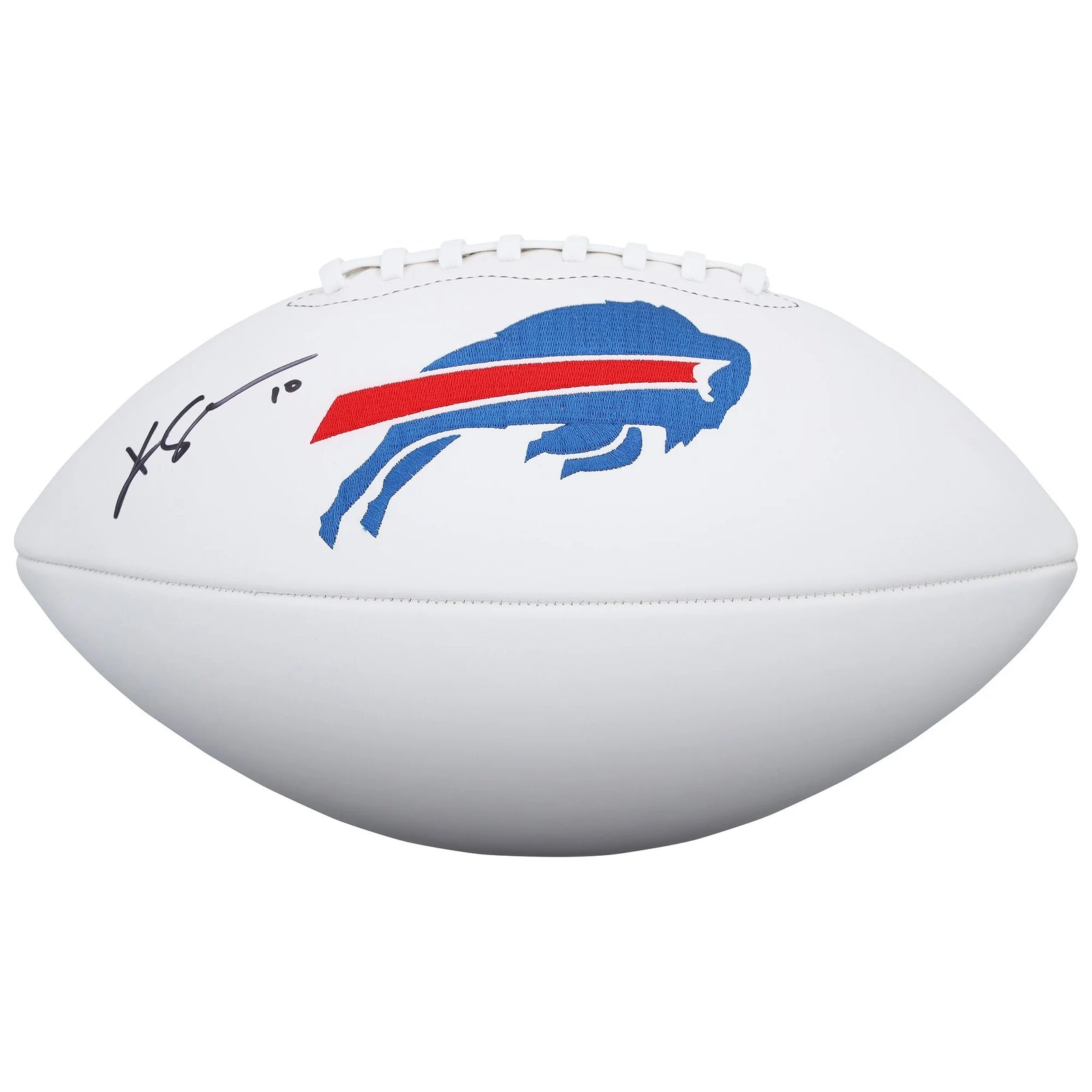 Khalil Shakir Signed Buffalo Bills Wilson Football | Authenticated