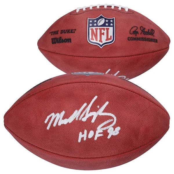 Mike Singletary Signed Chicago Bears Football | HOF 98 Inscription