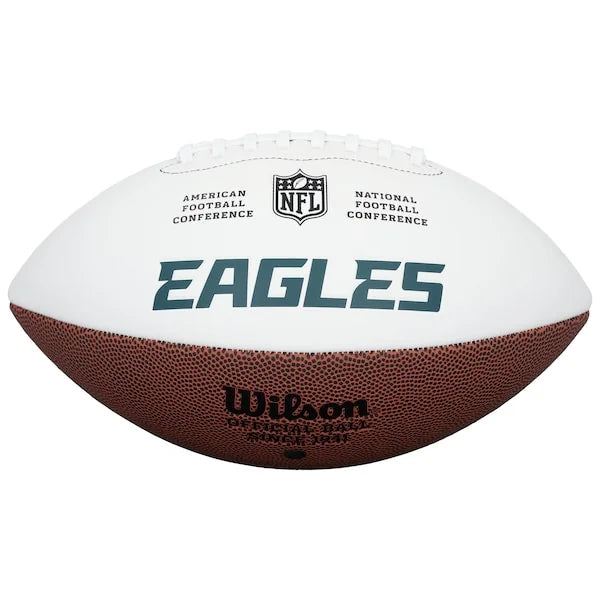 DeVonta Smith Signed Eagles Wilson Football | Authenticated