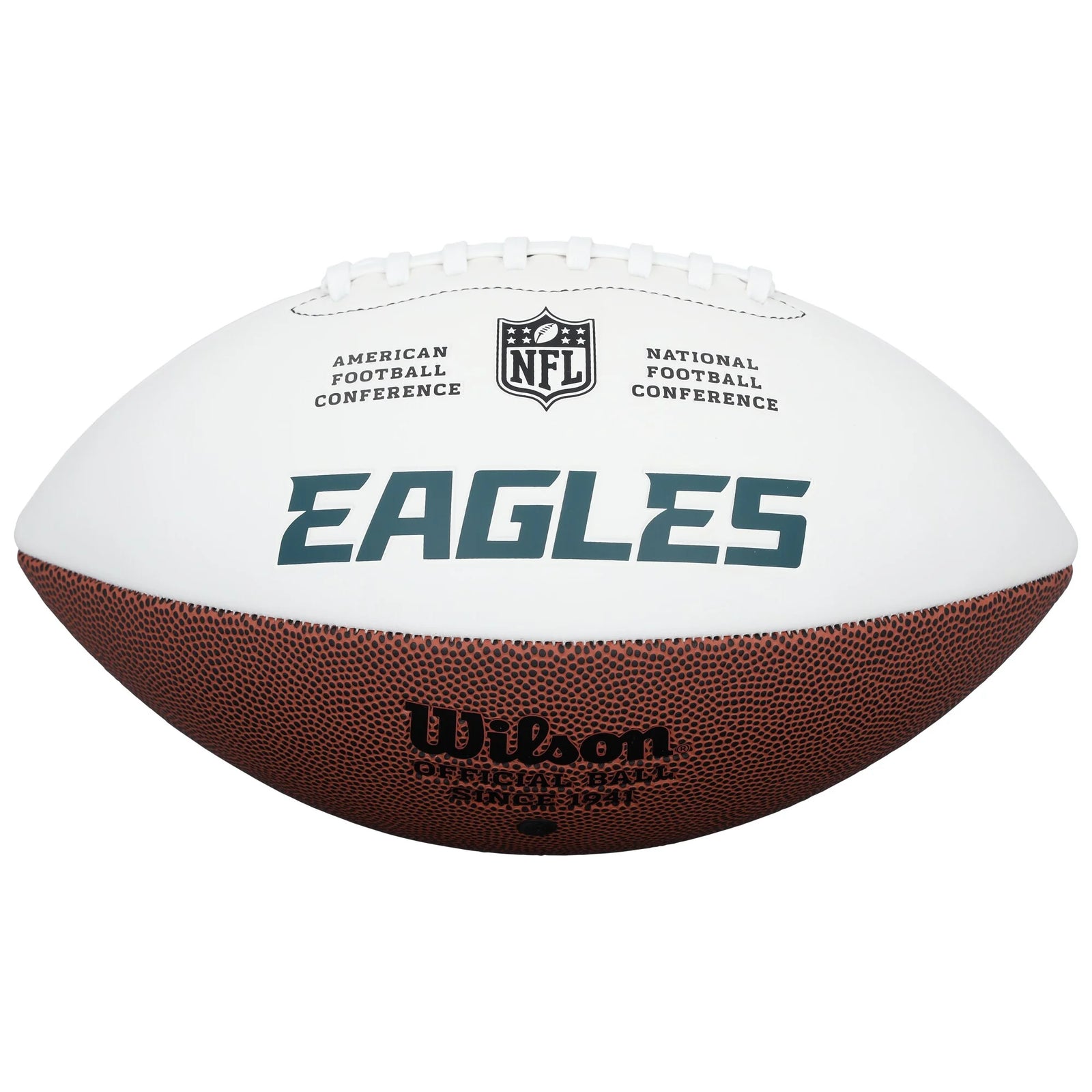 DeVonta Smith Signed Eagles Wilson Football | Authenticated