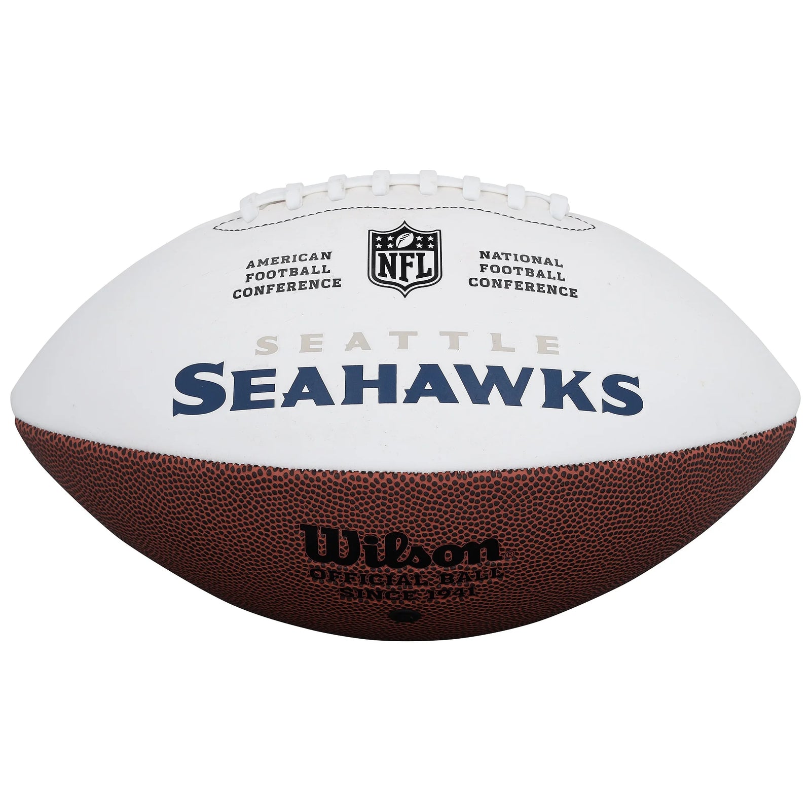 Jaxon Smith-Njigba Signed Seahawks Football | 2025 NFL OPOY Inscription