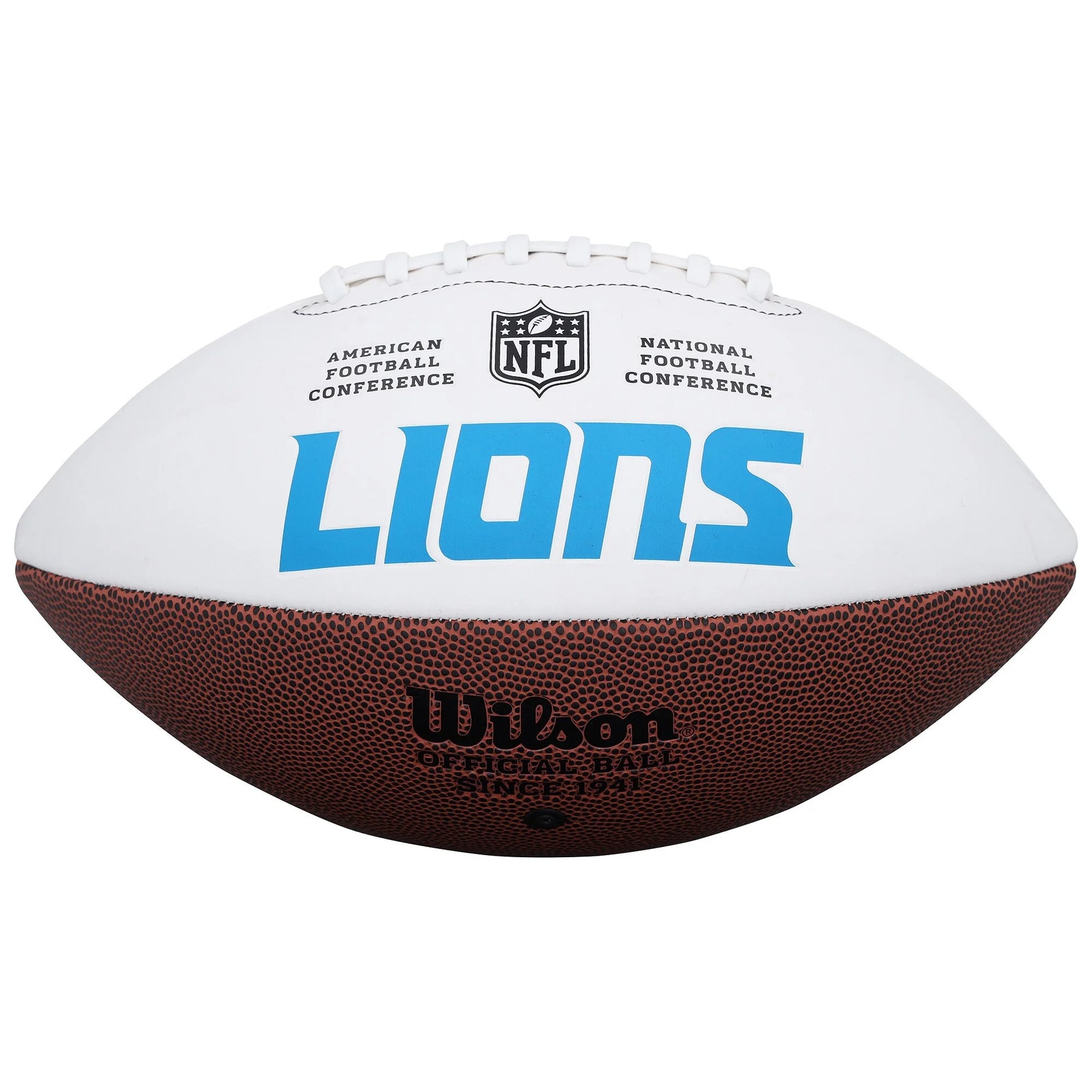 Amon-Ra St. Brown Signed Wilson White Panel Football | Detroit Lions