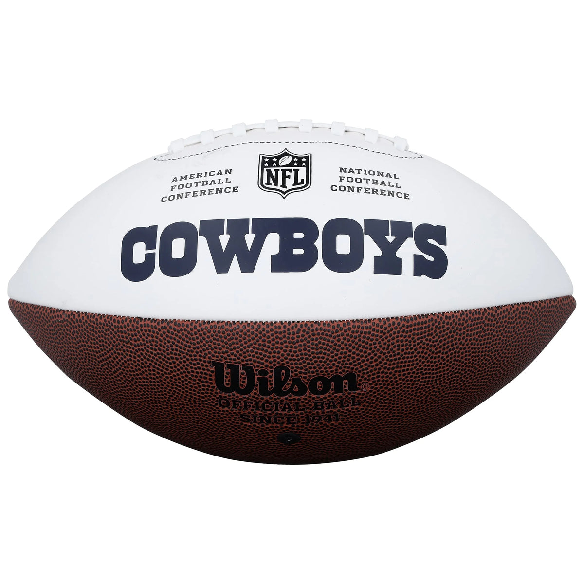 Roger Staubach Signed Dallas Cowboys Football | SB VI MVP Inscription | WFTBLST0201
