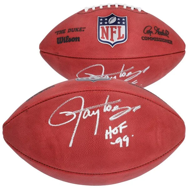 Lawrence Taylor New York Giants Autographed Wilson Duke Full Color Football with "HOF 99" Inscription - S