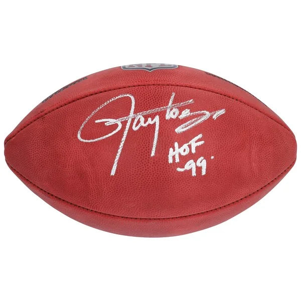 Lawrence Taylor New York Giants Autographed Wilson Duke Full Color Football with "HOF 99" Inscription - S