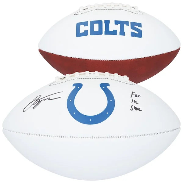 Jonathan Taylor Signed Colts Football | For The Shoe Inscription