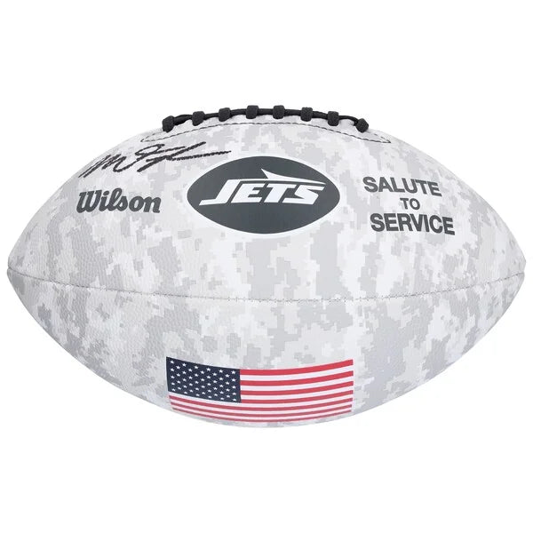 Mason Taylor Signed Wilson 2024 Salute To Service Football | New York Jets