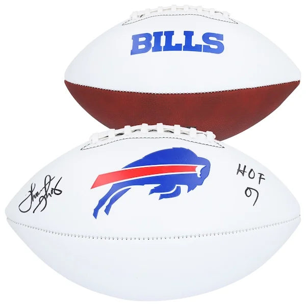 Thurman Thomas Signed Bills Football | HOF 07 Inscription