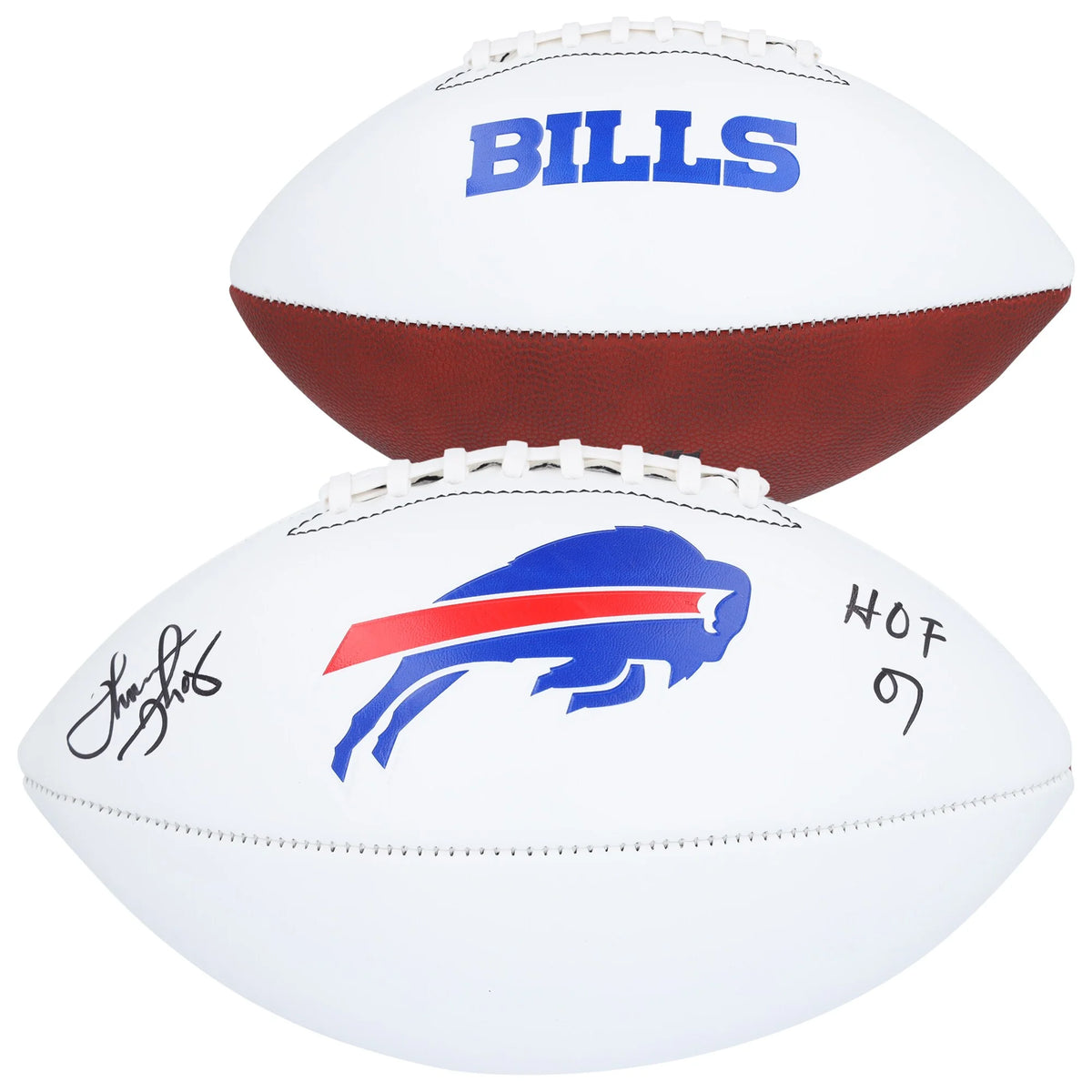 Thurman Thomas Signed Bills Football | HOF 07 Inscription