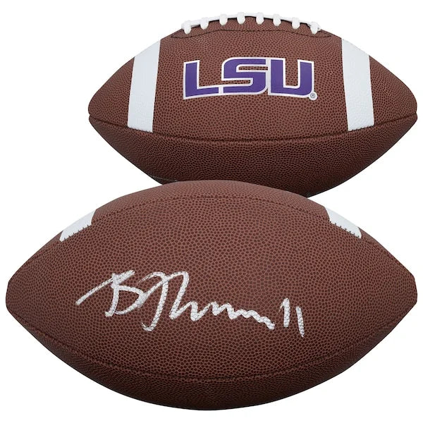 Brian Thomas Jr. Signed LSU Tigers Nike Football | Authenticated