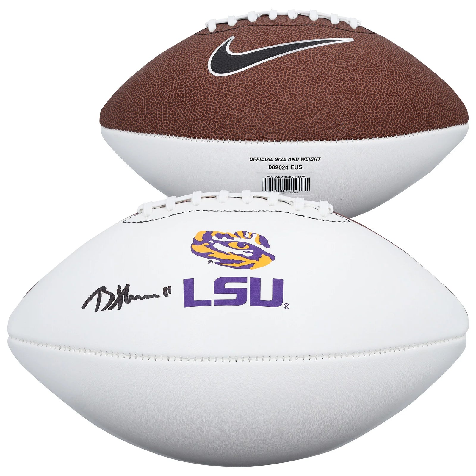 Brian Thomas Jr. Signed LSU Tigers Nike Football | Authenticated