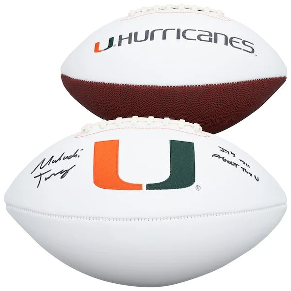 Malachi Toney Signed Miami Hurricanes Football | "It's All About the U" Inscription
