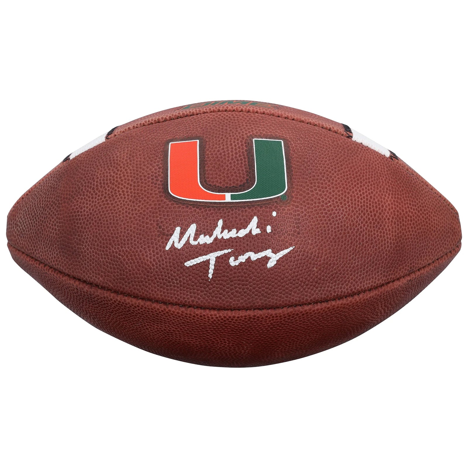 Malachi Toney Signed Miami Hurricanes Adidas Football | Authenticated