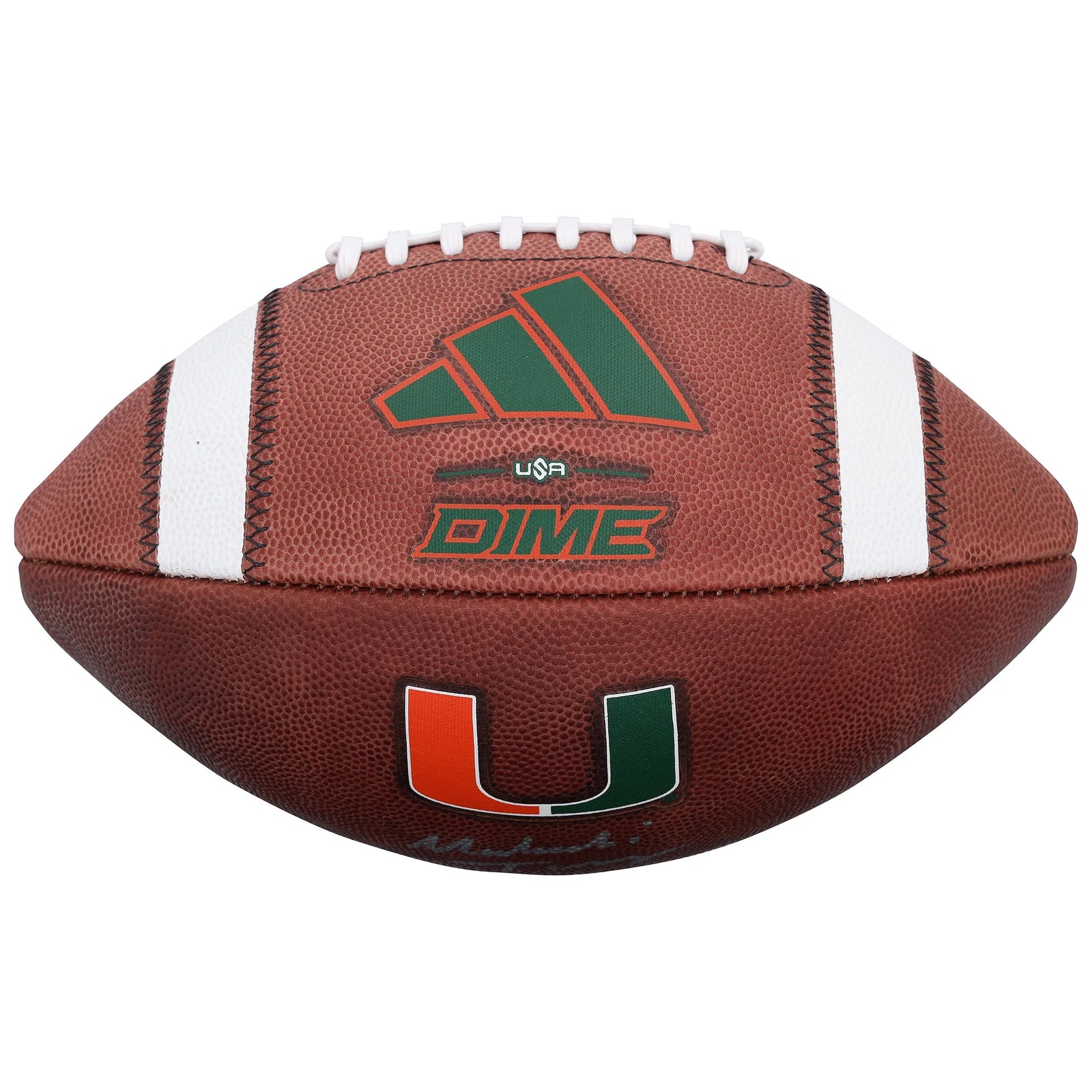Malachi Toney Signed Miami Hurricanes Adidas Football | Authenticated