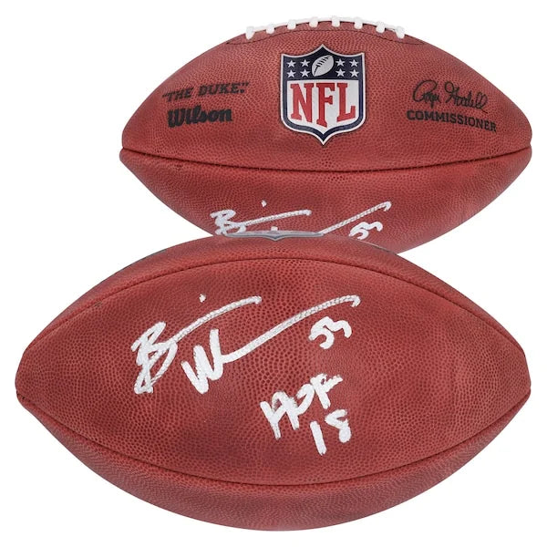 Brian Urlacher Signed Bears Football | HOF 18 Inscription
