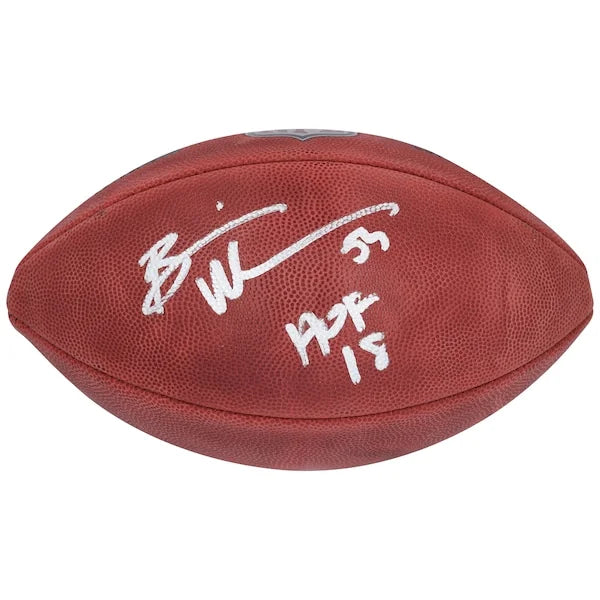 Brian Urlacher Signed Bears Football | HOF 18 Inscription