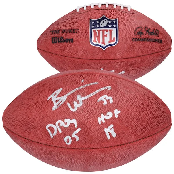 Brian Urlacher Signed Chicago Bears Football | DPOY 05 / HOF 18
