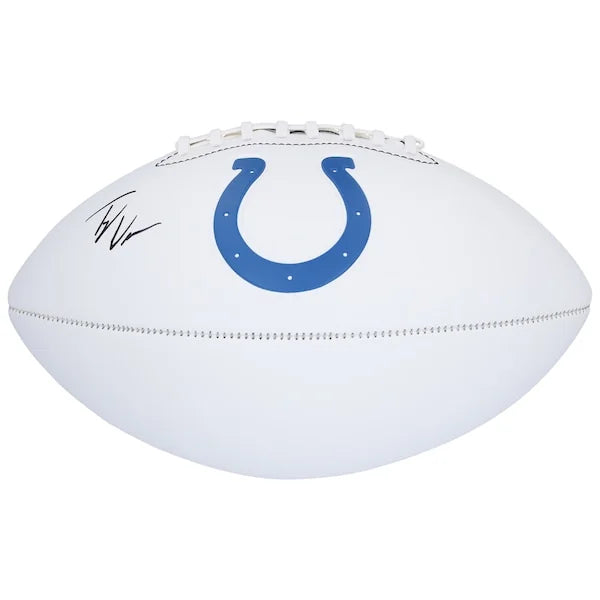 Tyler Warren Signed Colts Football | Franklin White Panel