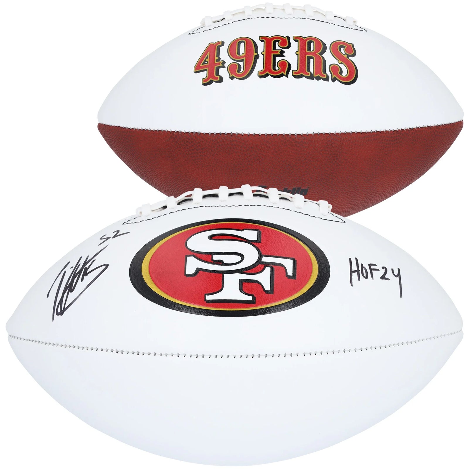 Patrick Willis Signed 49ers Football | HOF 24 Inscription