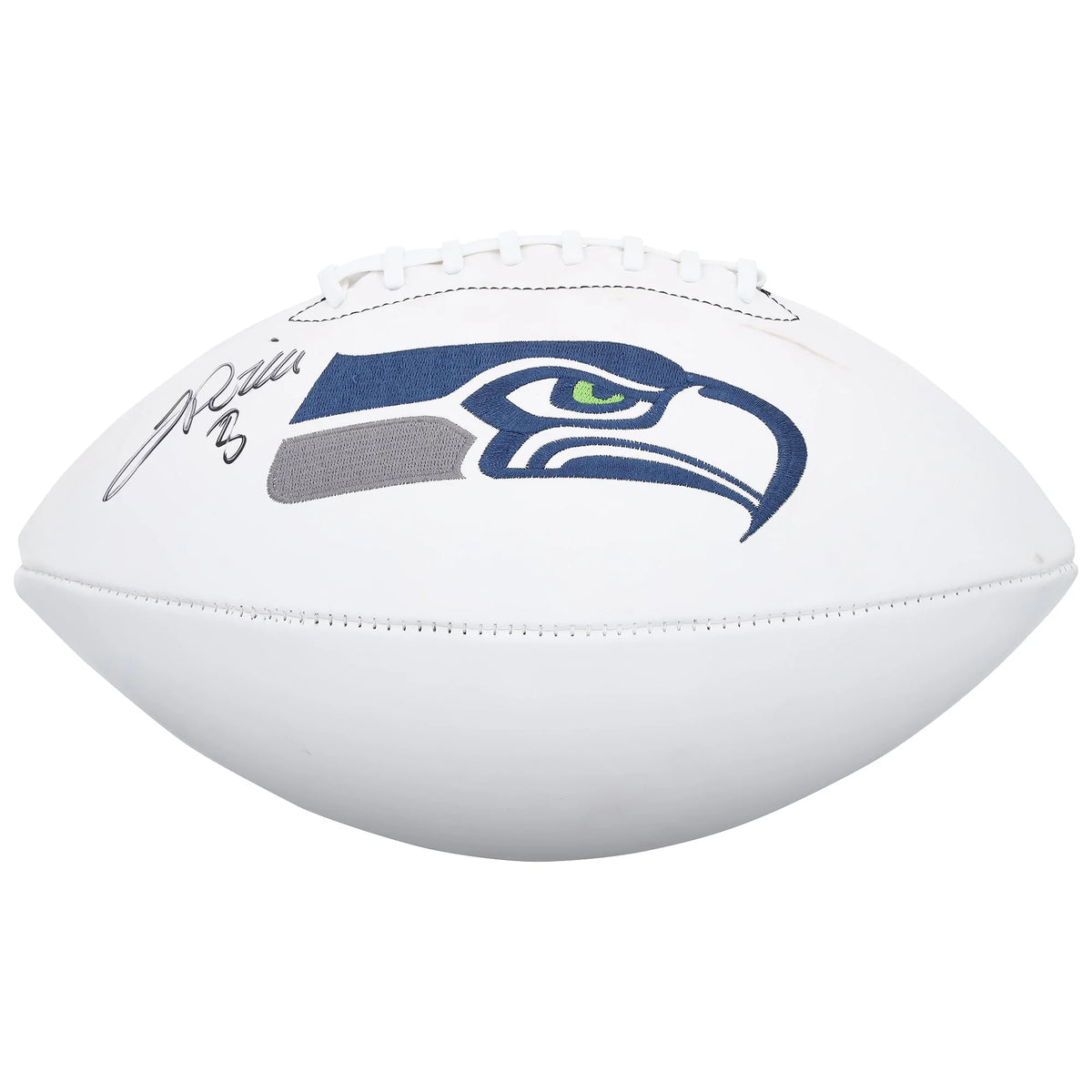 Jadarian Price Signed Seahawks Football | White Panel Wilson | WFTBLWI0274