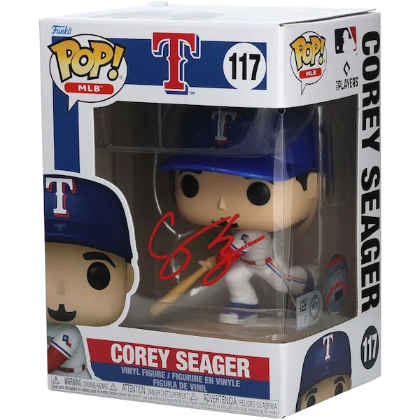 Corey Seager Signed Funko Pop! Vinyl Figurine | Texas Rangers