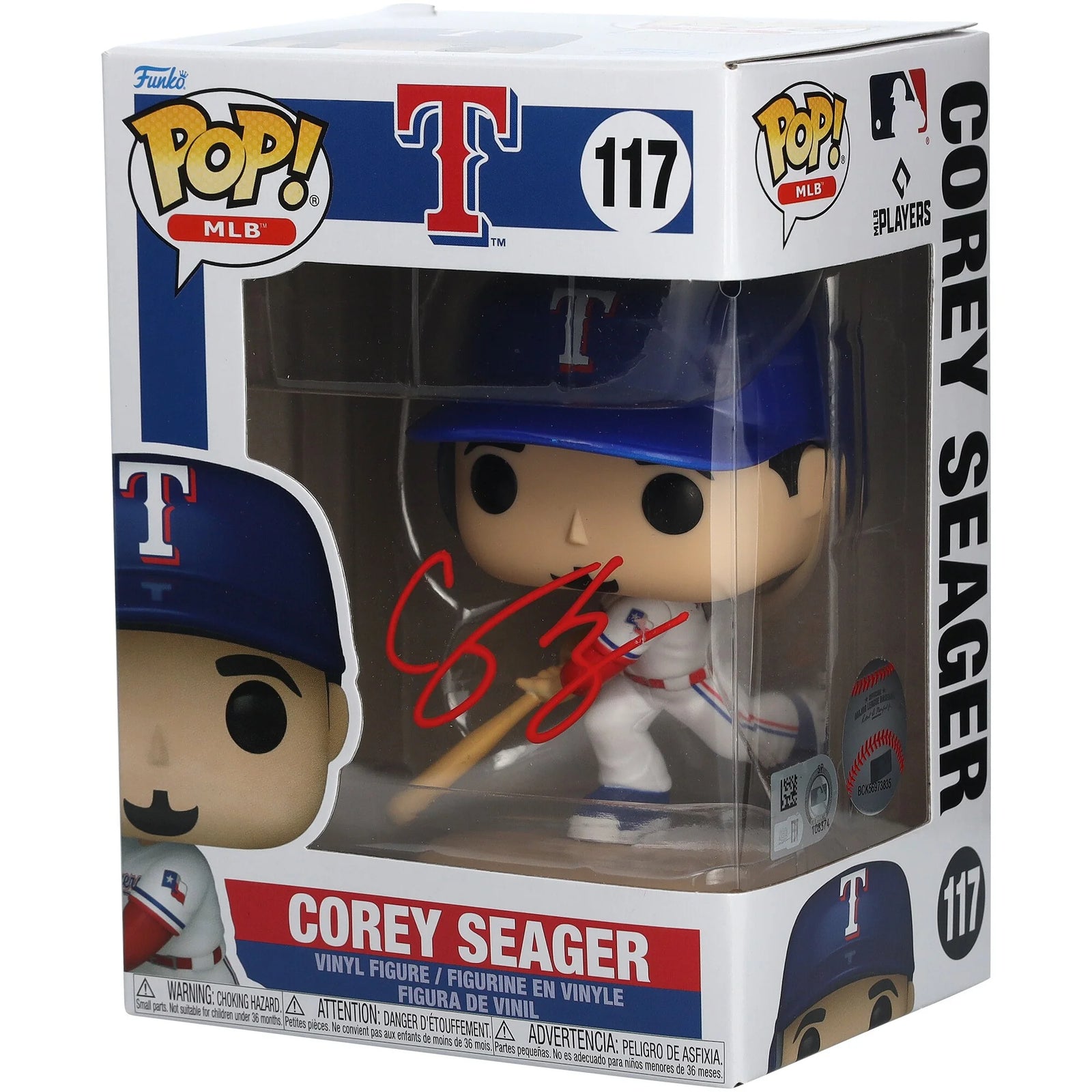Corey Seager Signed Funko Pop! Vinyl Figurine | Texas Rangers