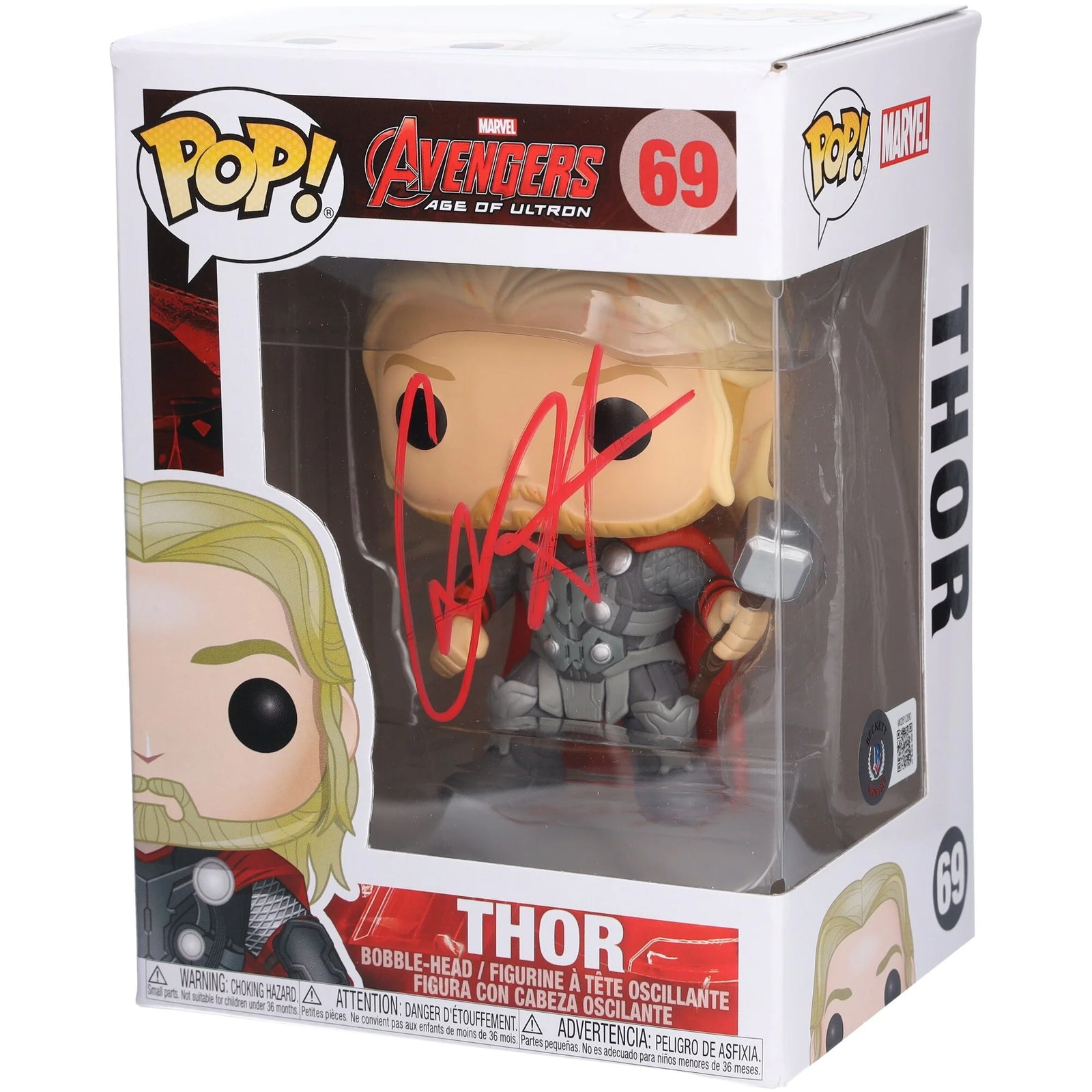 Chris Hemsworth Signed Thor #69 Funko Pop | Age of Ultron