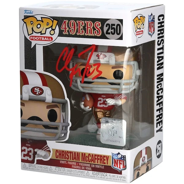 Christian McCaffrey Signed Funko Pop Figurine | San Francisco 49ers