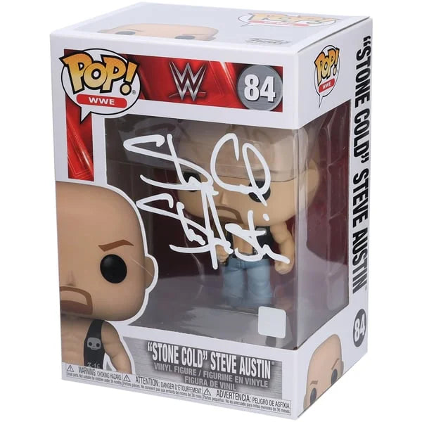 Stone Cold Steve Austin Signed #84 Funko Pop Figurine | WFUNKWR0030