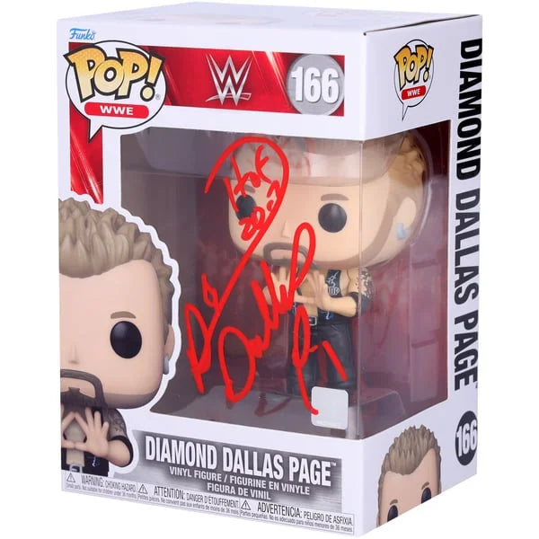 Diamond Dallas Page Signed Funko Pop Figurine | HOF 2017 Inscription #166 | WFUNKWR0065