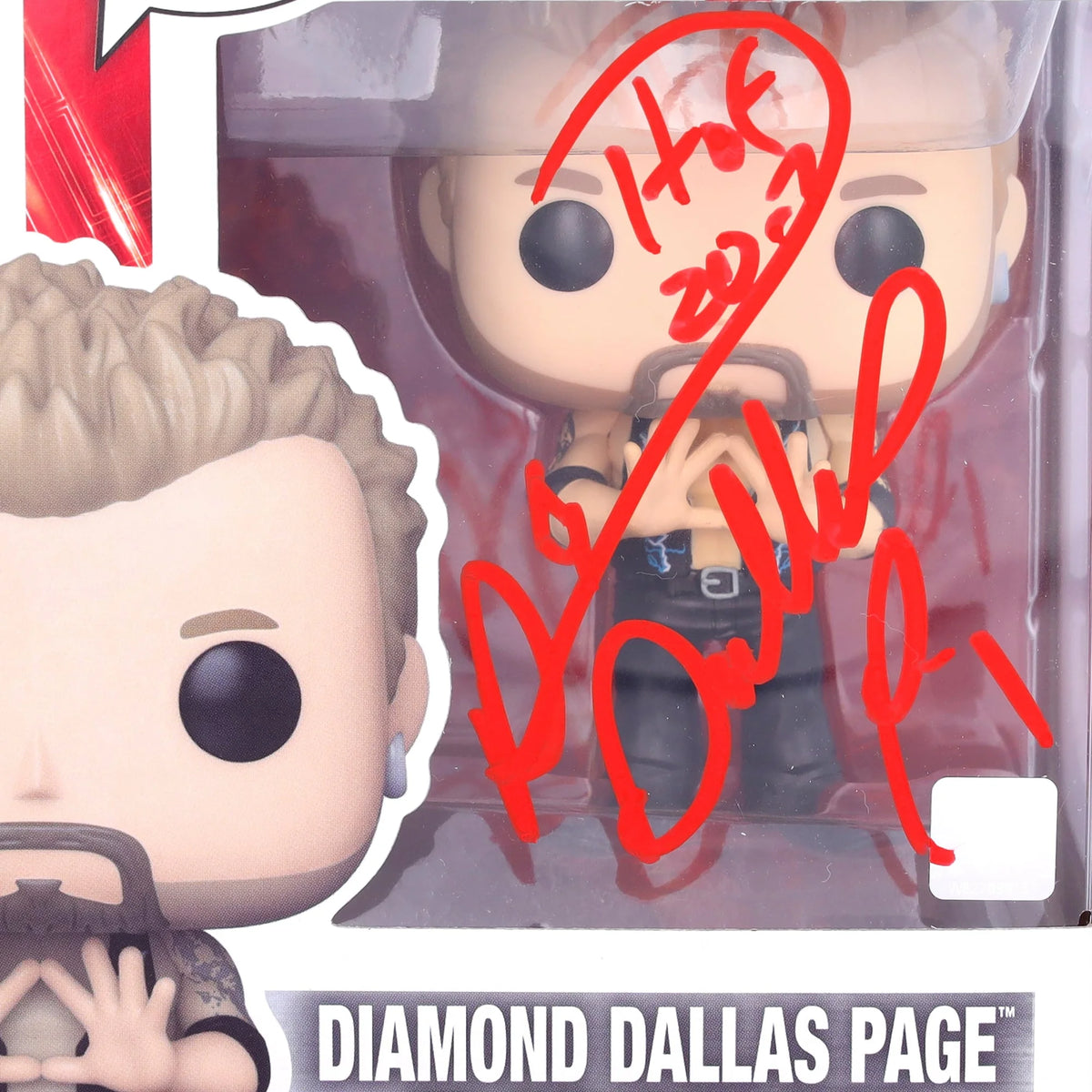 Diamond Dallas Page Signed Funko Pop Figurine | HOF 2017 Inscription #166 | WFUNKWR0065