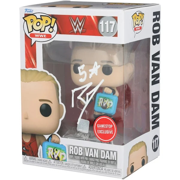 Rob Van Dam Signed GameStop Exclusive #117 Funko Pop | Authenticated