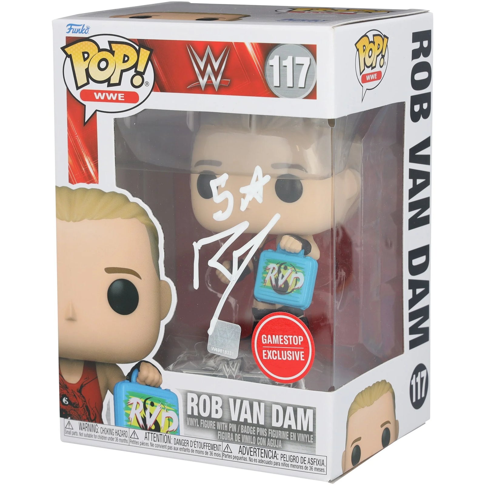 Rob Van Dam Signed GameStop Exclusive #117 Funko Pop | Authenticated
