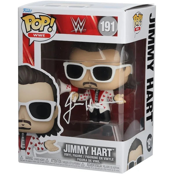 Jimmy Hart Signed WWE Funko Pop #191 | Authenticated