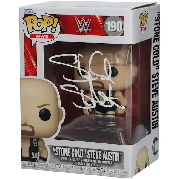 Stone Cold Steve Austin Signed Funko Pop #190 | Authenticated