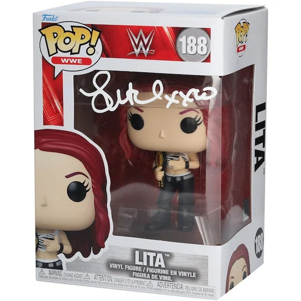 Lita Signed WWE Funko Pop #188 | Authenticated