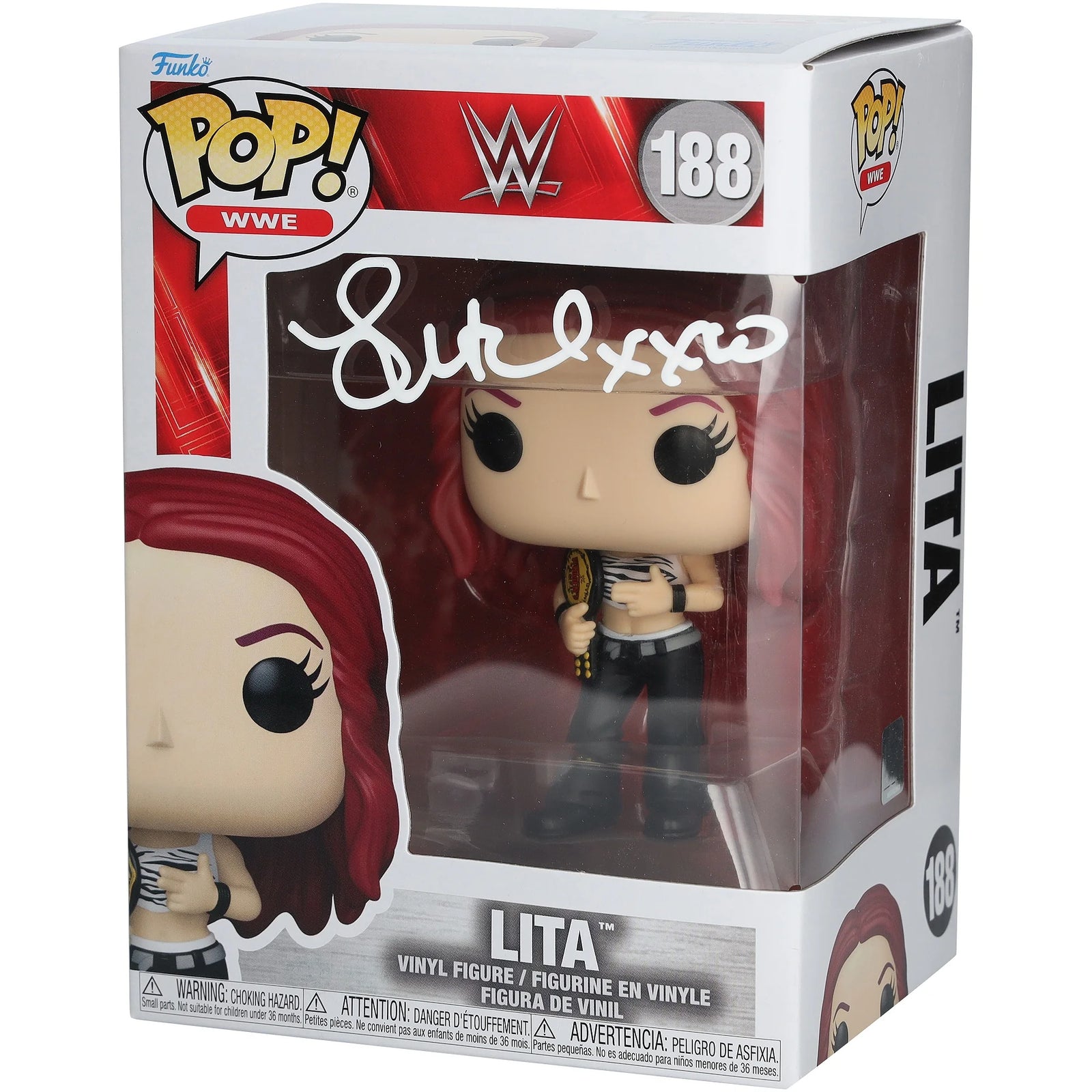 Lita Signed WWE Funko Pop #188 | Authenticated