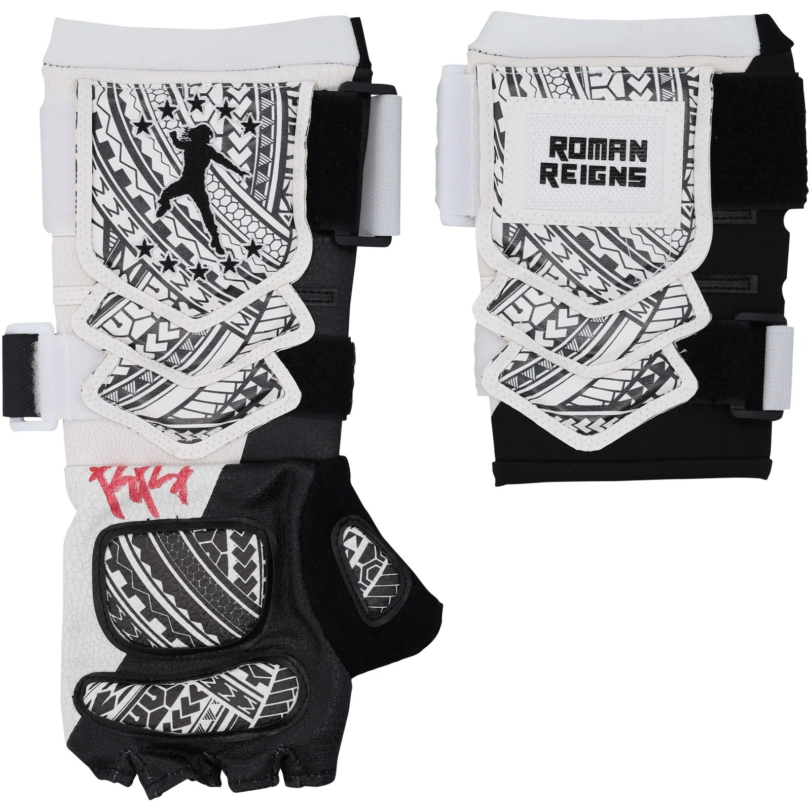 Roman Reigns Signed White Replica Glove Set | WWE