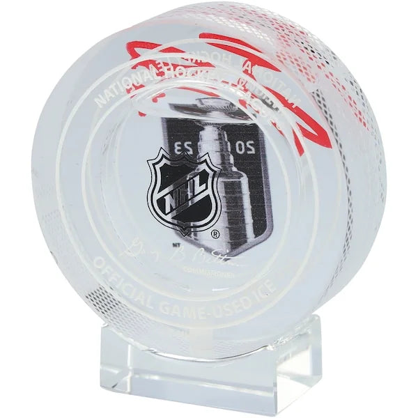 Jack Eichel Signed 2023 Stanley Cup Champions Crystal Puck | Vegas Golden Knights
