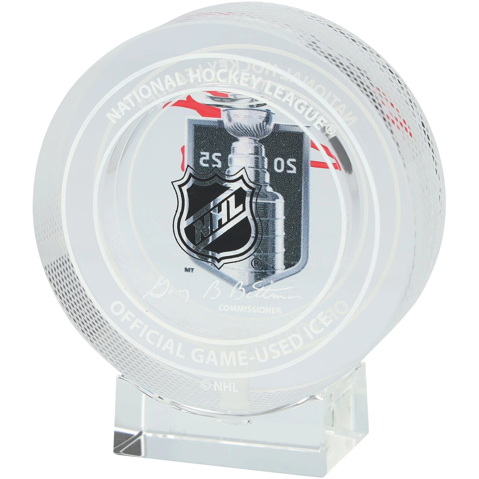 Sergei Bobrovsky Signed 2025 Stanley Cup Final Crystal Puck | Panthers