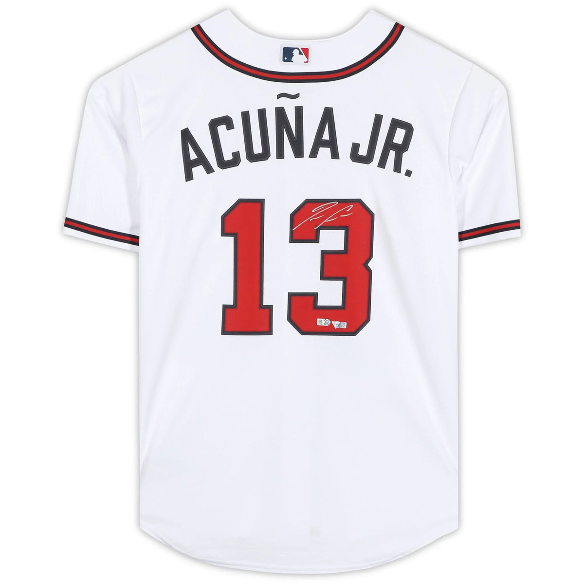 Ronald Acuna Jr. Signed Atlanta Braves Jersey | White Nike Replica | WJRSYAC0009