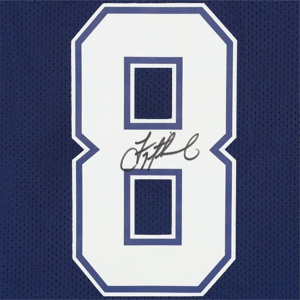 Troy Aikman Signed Dallas Cowboys 1995 Blue Alternate Jersey | Mitchell & | WJRSYAI0009