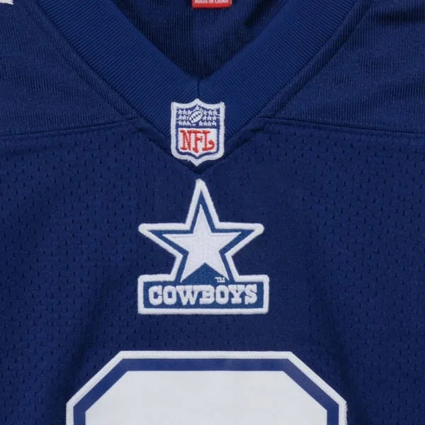 Troy Aikman Signed Dallas Cowboys 1995 Blue Alternate Jersey | Mitchell & | WJRSYAI0009