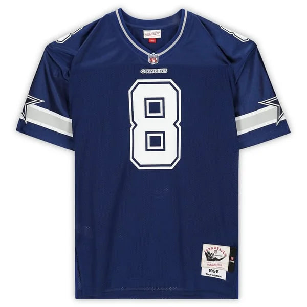 Troy Aikman Signed Dallas Cowboys Jersey | Mitchell & Ness Navy Authentic | WJRSYAI0013