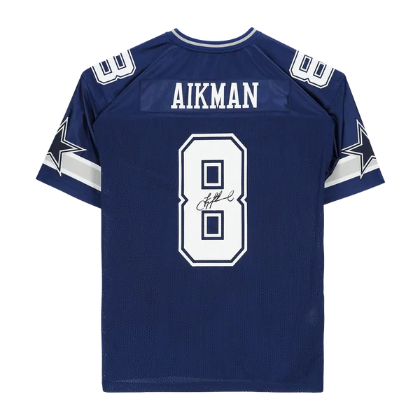 Troy Aikman Signed Dallas Cowboys Jersey | Mitchell & Ness Navy Authentic | WJRSYAI0013