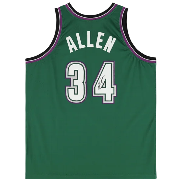 Ray Allen Signed Milwaukee Bucks Jersey | 1996-1997 Mitchell & Ness