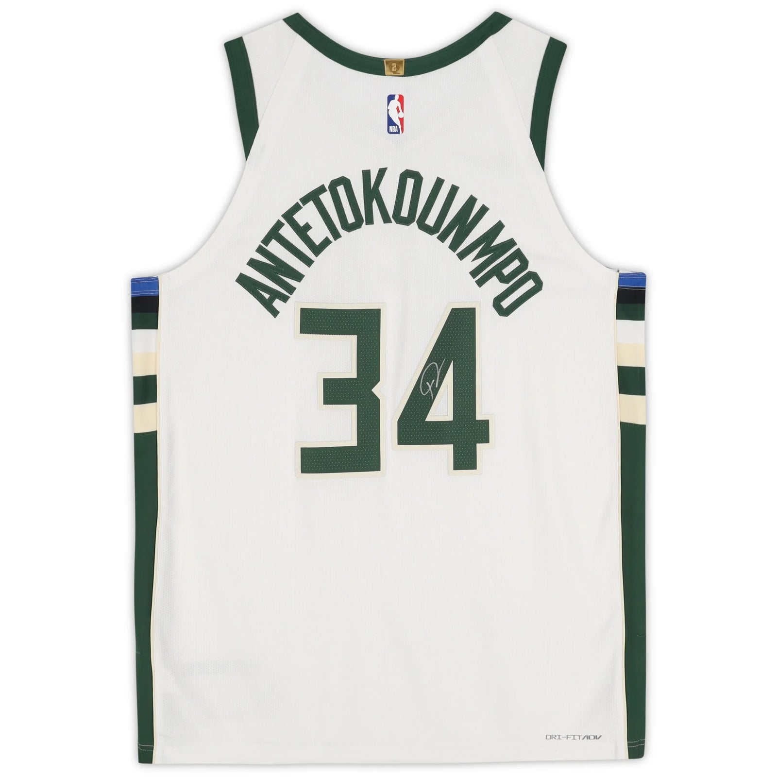 Giannis Antetokounmpo Signed Milwaukee Bucks White Jersey | Association Edition