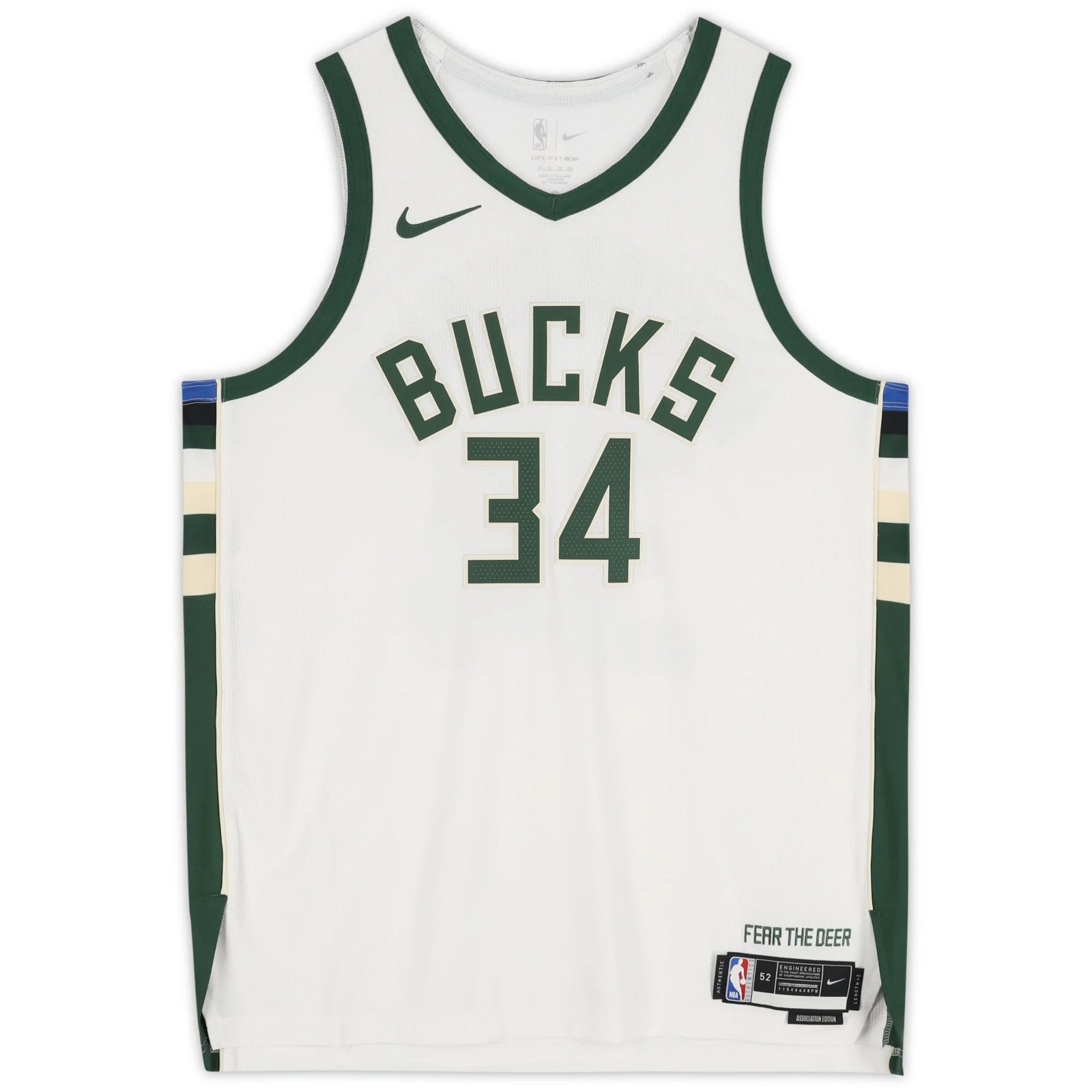 Giannis Antetokounmpo Signed Milwaukee Bucks White Jersey | Association Edition
