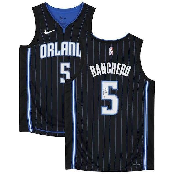 Paolo Banchero Signed Orlando Magic Black Icon Jersey | Authenticated