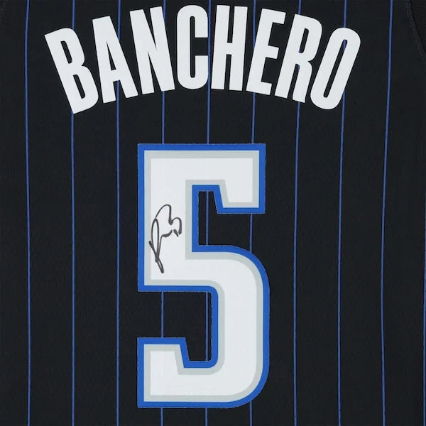 Paolo Banchero Signed Orlando Magic Black Icon Jersey | Authenticated